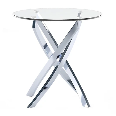 Furniture of America™ Newport Glass Top End Table