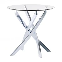 Furniture of America™ Newport Glass Top End Table