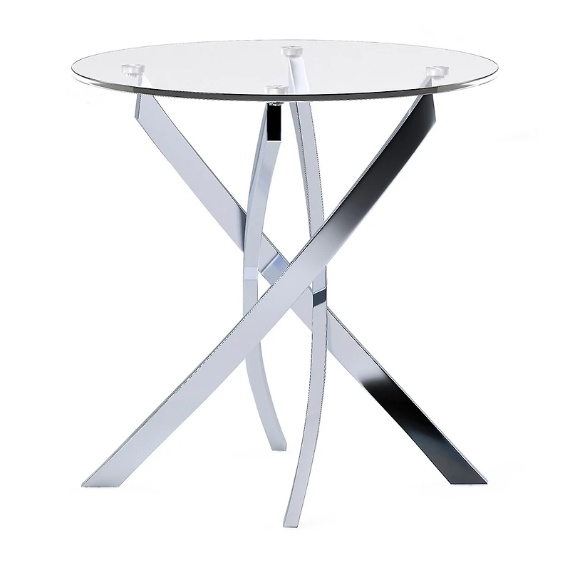 Furniture of America™ Newport Glass Top End Table