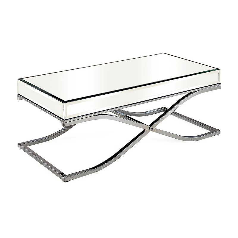 Furniture of America™ Hope Mirrored Metal Coffee Table