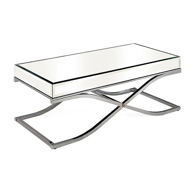 Furniture of America™ Hope Mirrored Metal Coffee Table