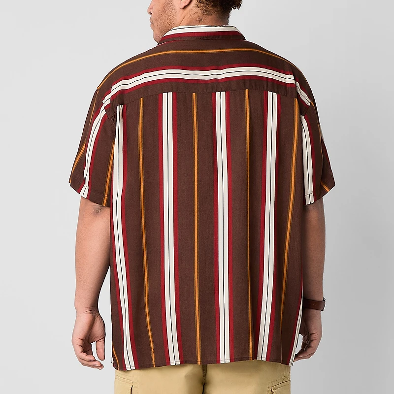 Arizona Mens Big and Tall Short Sleeve Button Down Shirt