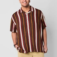 Arizona Mens Big and Tall Short Sleeve Button Down Shirt