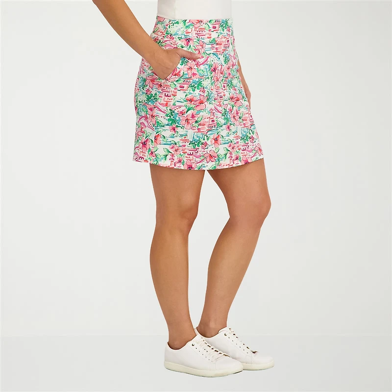 Stella Parker Womens Toile Knit Skirt Swimsuit Cover-Up