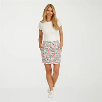Stella Parker Womens Toile Knit Skirt Swimsuit Cover-Up