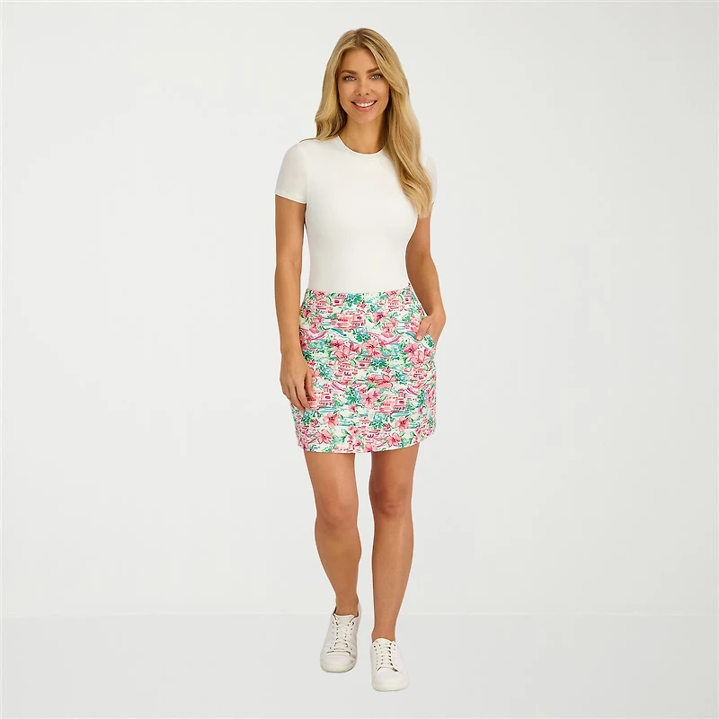 Stella Parker Womens Toile Knit Skirt Swimsuit Cover-Up