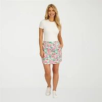 Stella Parker Womens Toile Knit Skirt Swimsuit Cover-Up