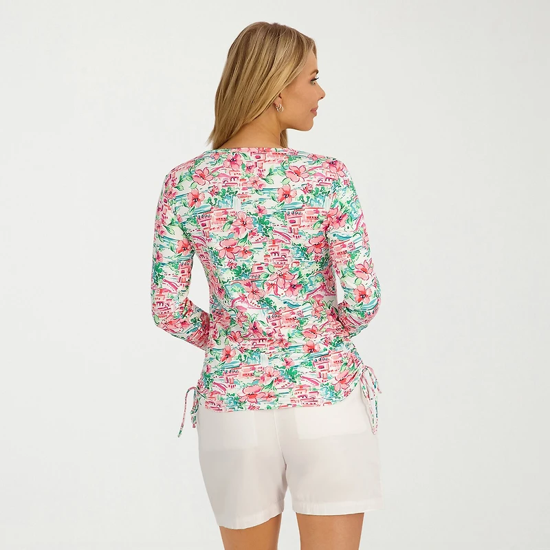 Stella Parker Toile Swimsuit Cover-Up Tops