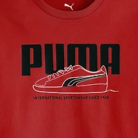 PUMA Big Kid Boys Crew Neck Short Sleeve Regular Fit Graphic T-Shirt