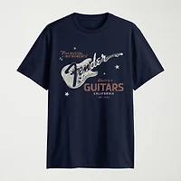 Novelty Fender\N Mens Crew Neck Short Sleeve Regular Fit Graphic T-Shirt