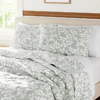 Awesome Home™ Leaves Jacquard 3-pc. Reversible Quilt Set