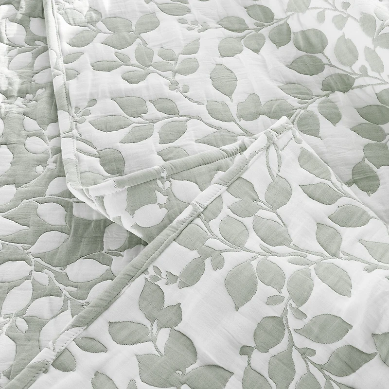 Awesome Home™ Leaves Jacquard 3-pc. Reversible Quilt Set