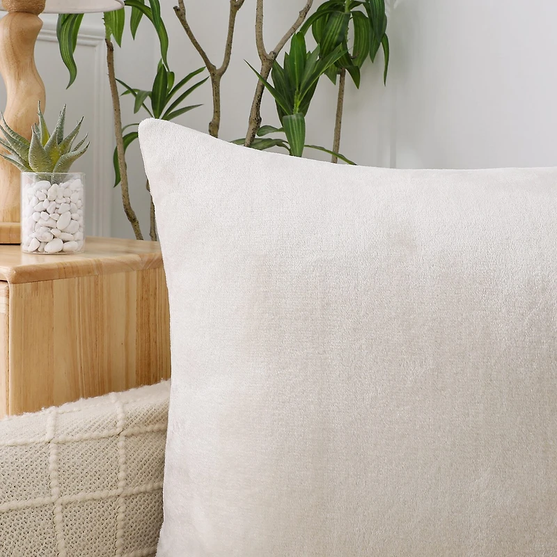 Regal Fur Square Throw Pillow