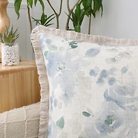 Regal Home Print Linen Poly Blend 20x20 Square Throw Pillow