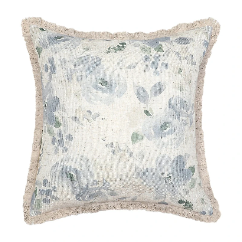 Regal Home Print Linen Poly Blend 20x20 Square Throw Pillow