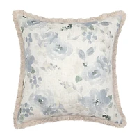 Regal Home Print Linen Poly Blend 20x20 Square Throw Pillow