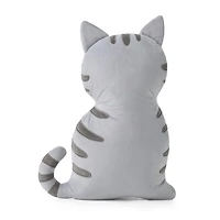 Novelty Gray Cat Throw Pillow