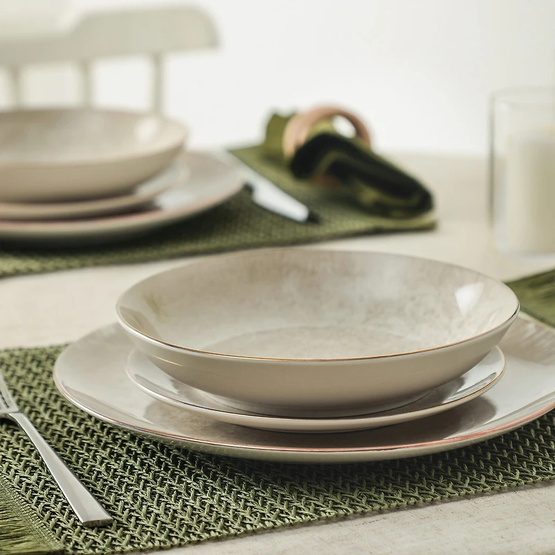 Christian Siriano New York Onyx 12-pc. Porcelain Dinnerware Set