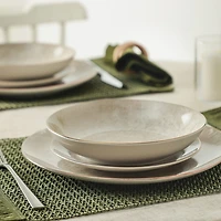Christian Siriano New York Onyx 12-pc. Porcelain Dinnerware Set