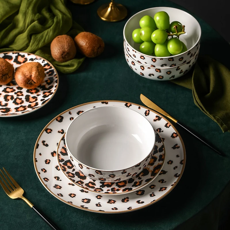 Christian Siriano New York Majestic -pc. Porcelain Dinnerware Set