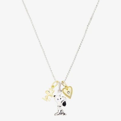 Womens 10K Gold Over Brass Pure Silver Over Brass 18 Inch Cable Chain Necklace