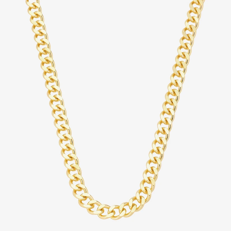 J.P. Army Mens 14K Gold Over Brass 24 Inch Link Chain Necklace