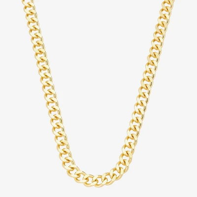 J.P. Army Mens 14K Gold Over Brass 24 Inch Link Chain Necklace