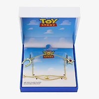 Womens Crystal 10K Gold Over Brass Star Toy Story Bolo Bracelet