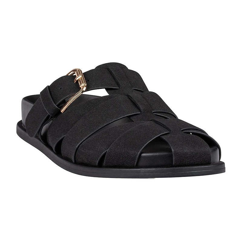 GC Shoes Womens Lovely Buckled Fisherman Flat Sandals