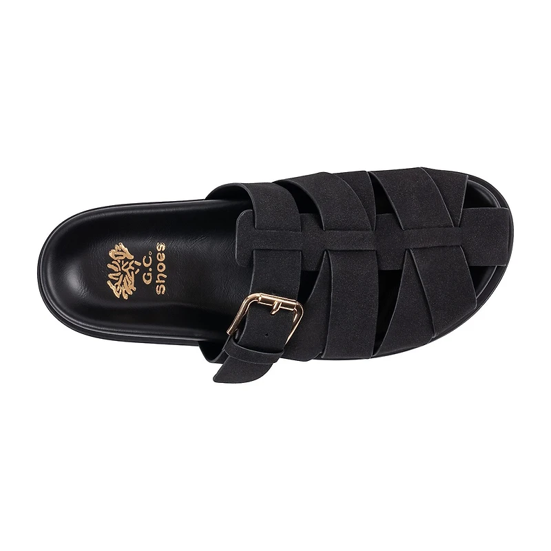 GC Shoes Womens Lovely Buckled Fisherman Flat Sandals
