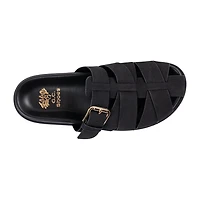 GC Shoes Womens Lovely Buckled Fisherman Flat Sandals