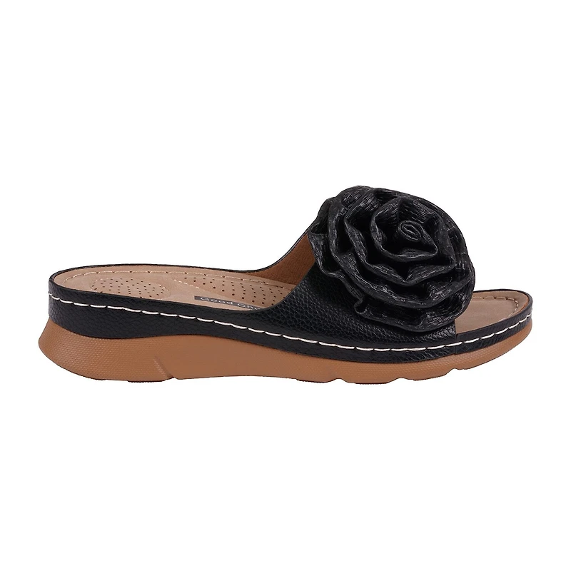 GC Shoes Womens Honey Floral Wedge Sandals