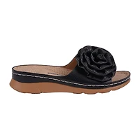 GC Shoes Womens Honey Floral Wedge Sandals