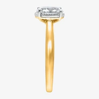 (I / Si2) Womens 1 CT. Lab Grown White Diamond Oval Solitaire Engagement Ring