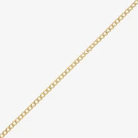 Made in Italy Womens 10K Gold 18 Inch Curb Chain Necklace