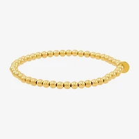 Gold Addiction Womens 10K Gold Beaded Bracelet