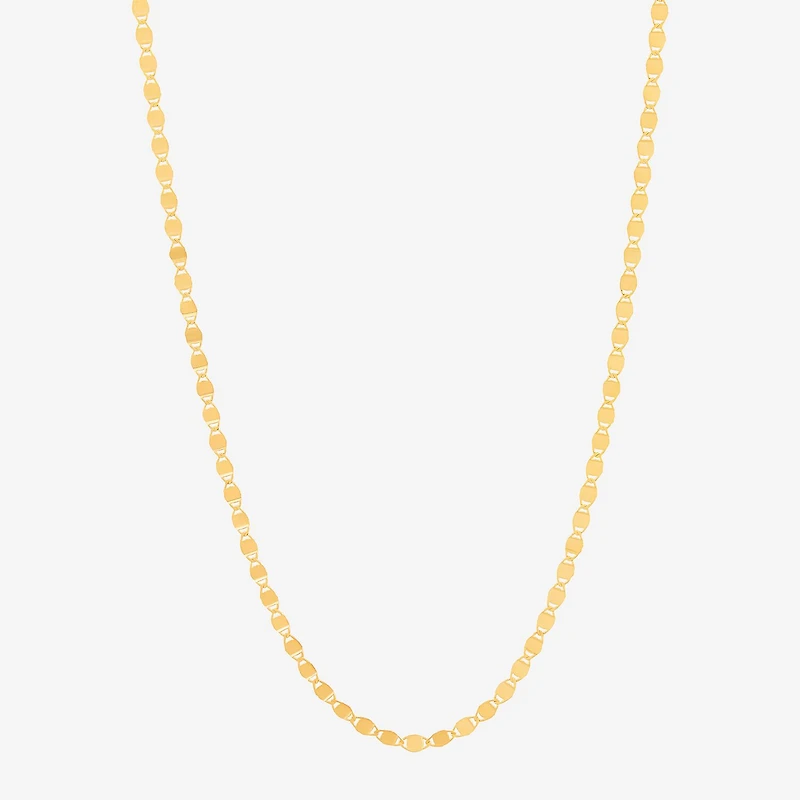 Gold Addiction Womens 10K Gold 18 Inch Chain Necklace