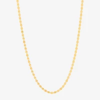 Gold Addiction Womens 10K Gold 18 Inch Chain Necklace