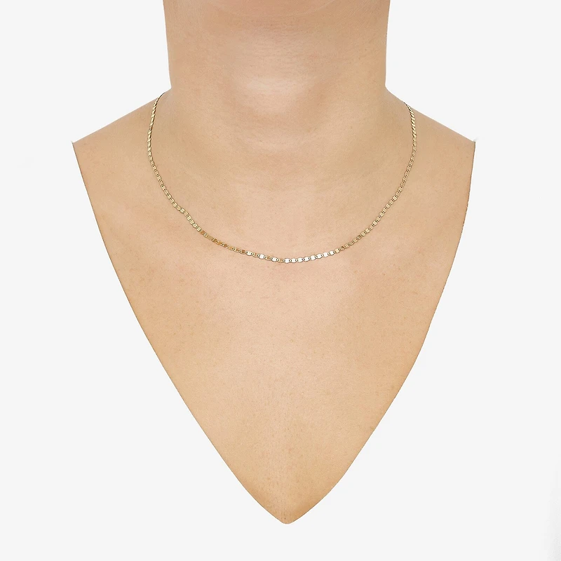Gold Addiction Womens 10K Gold 18 Inch Chain Necklace