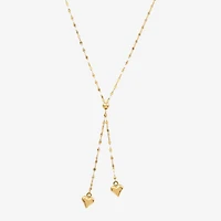Gold Addiction Lariat Style Womens 14K Gold 18 Inch Y Necklace