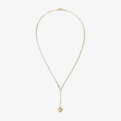 Gold Addiction Lariat Style Womens 10K Gold 18 Inch Y Necklace