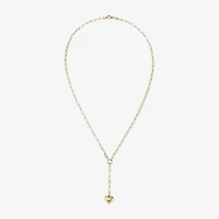 Gold Addiction Lariat Style Womens 10K Gold 18 Inch Y Necklace