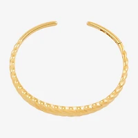 Silver Addiction Womens 14K Gold Over Silver Cuff Bracelet