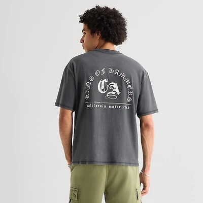 Arizona Mens Crew Neck Short Sleeve Boxy Fit Graphic T-Shirt