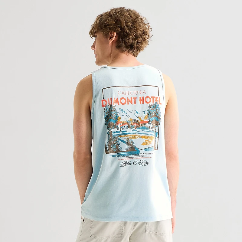 Arizona Mens Crew Neck Sleeveless Tank Top