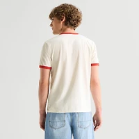 Arizona Mens Crew Neck Short Sleeve Slim Fit Graphic T-Shirt