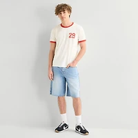 Arizona Mens Crew Neck Short Sleeve Slim Fit Graphic T-Shirt