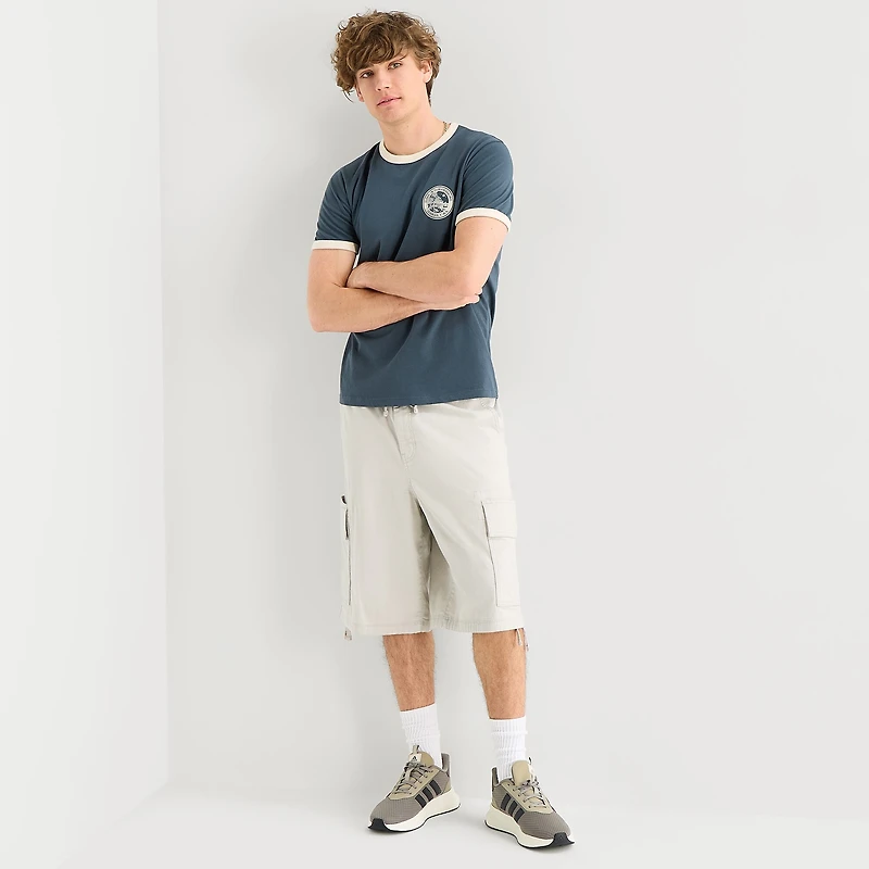 Arizona Slim Fit Mens Crew Neck Short Sleeve Graphic T-Shirt