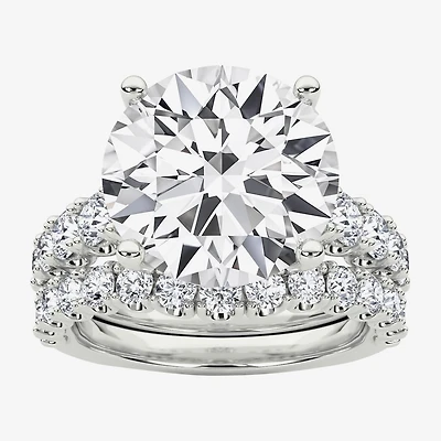 Grown Gorgeous (F / Vs2) Womens / Ct. T.W. Lab White Diamond 14K Gold Round Side Stone Bridal Set