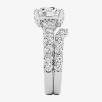 Grown Gorgeous (F / Vs2) Womens 1/ Ct. T.W. Lab White Diamond 14K Gold Round Side Stone Bridal Set
